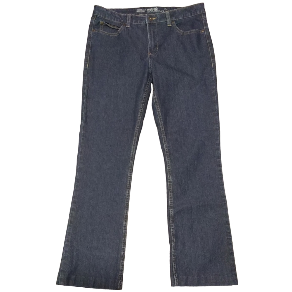 Dickies Perfectly Slimming Dark Wash Jeans/Capris Short. Waist 30"